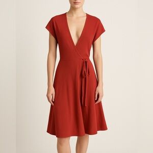 Vintage Azzedine Alaia Wrap Dress Knit V Neck